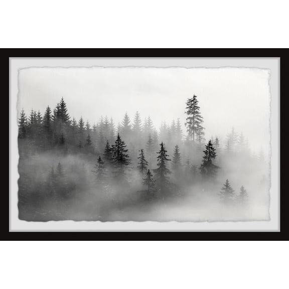 Marmont Hill The Mysterious Dark Forest Framed Wall Art, 24" x 36"