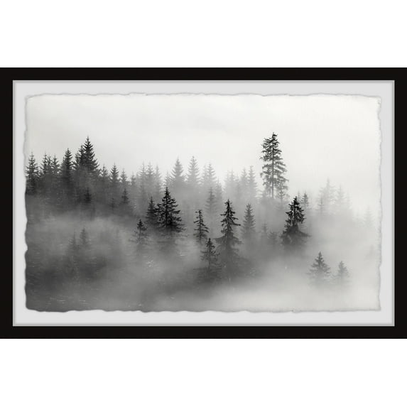 Marmont Hill The Mysterious Dark Forest Framed Wall Art, 30" x 45"