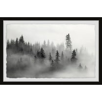 Marmont Hill The Mysterious Dark Forest Framed Wall Art, 8" x 12"
