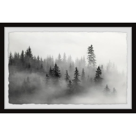 Marmont Hill The Mysterious Dark Forest Framed Wall Art, 8" x 12"