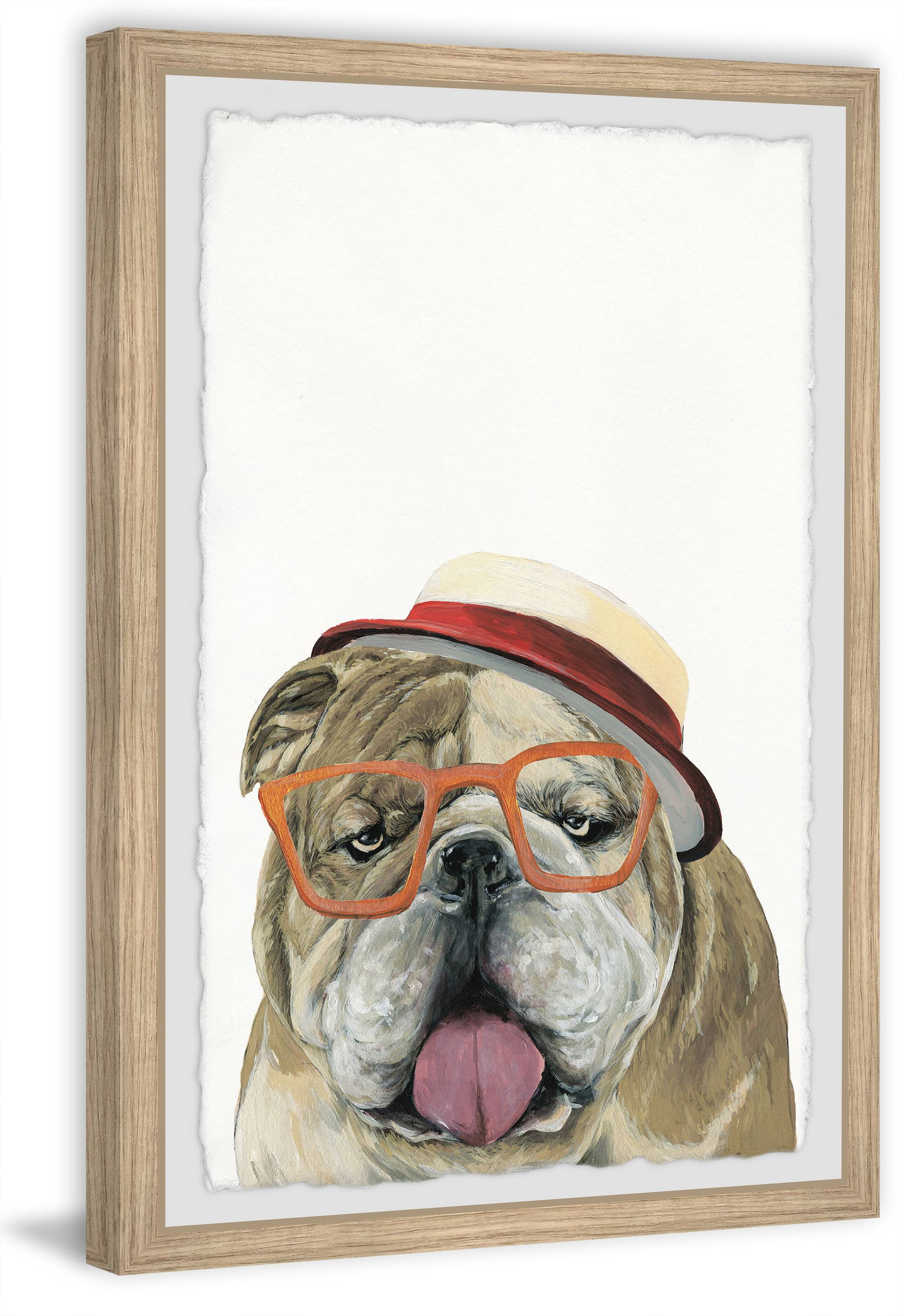 Marmont Hill "The Pack Leader" Framed Painting Art Print, 20.00" x 1.50"