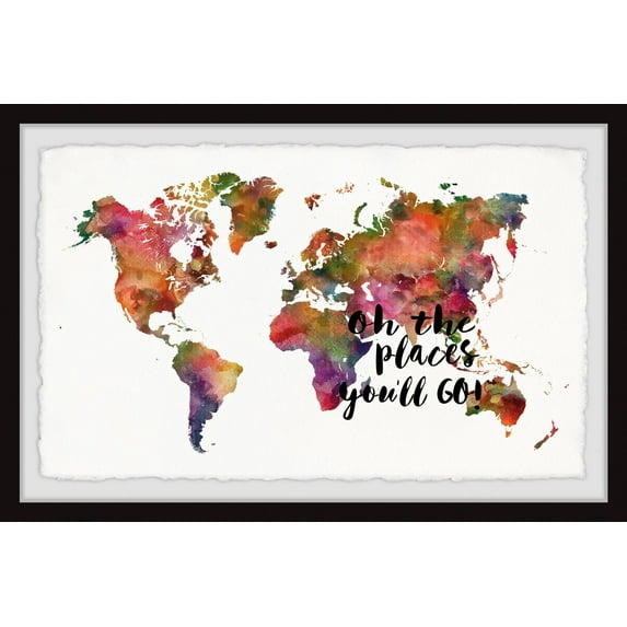Marmont Hill The Places You'll Go by Dani Jay Framed Wall Art