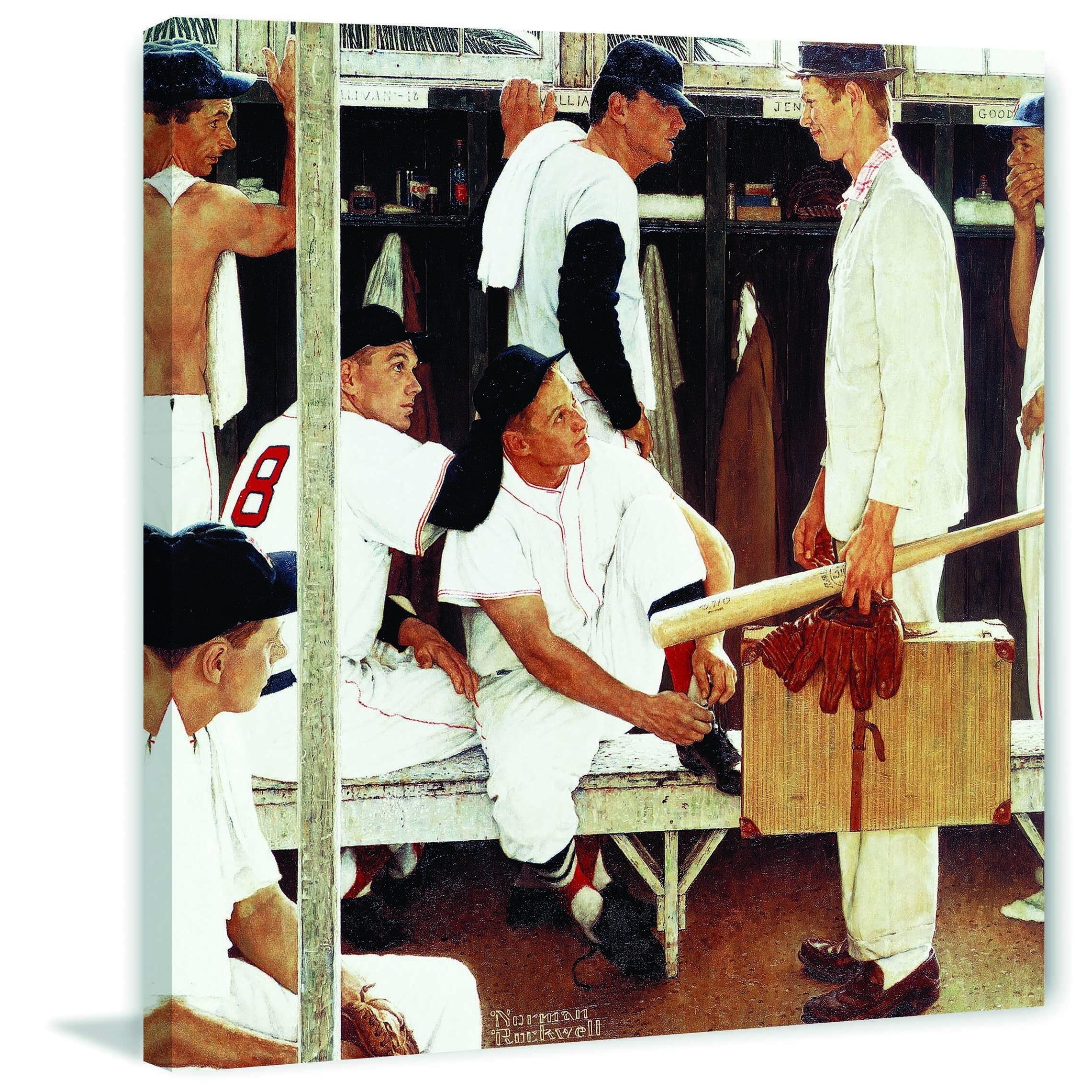 Marmont Hill "The Rookie" by Norman Rockwell Painting Print on Canvas