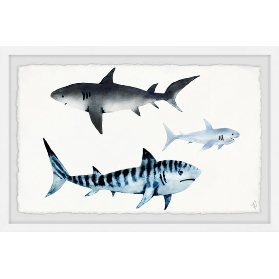 Marmont Hill The Sharks Framed Wall Art
