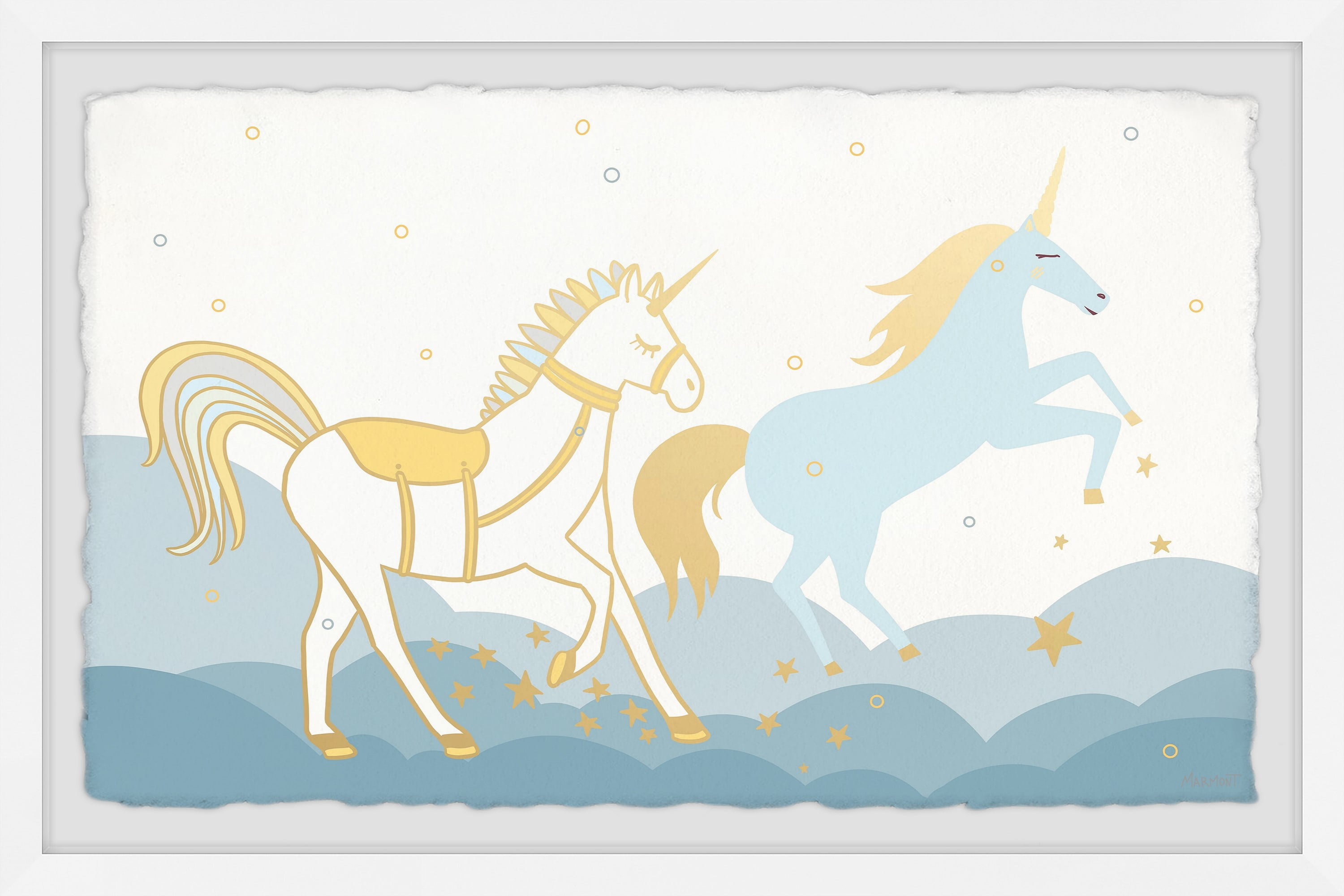 Marmont Hill The Unicorns Are Coming Framed Wall Art