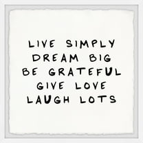 Marmont Hill The Way of Life Framed Wall Art, 12" x 12"