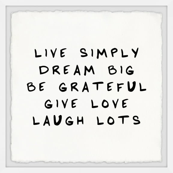 Marmont Hill The Way of Life Framed Wall Art, 12" x 12"