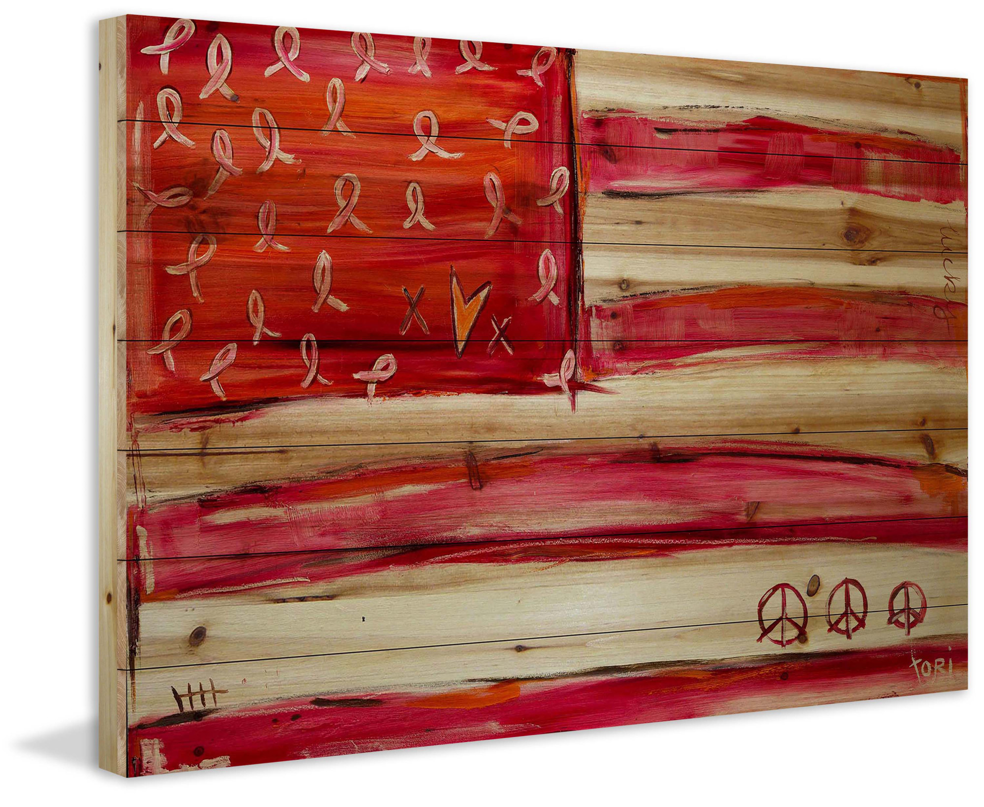 Marmont Hill "Thinking of Robin" by Tori Campisi Painting Print on Natural Pine Wood