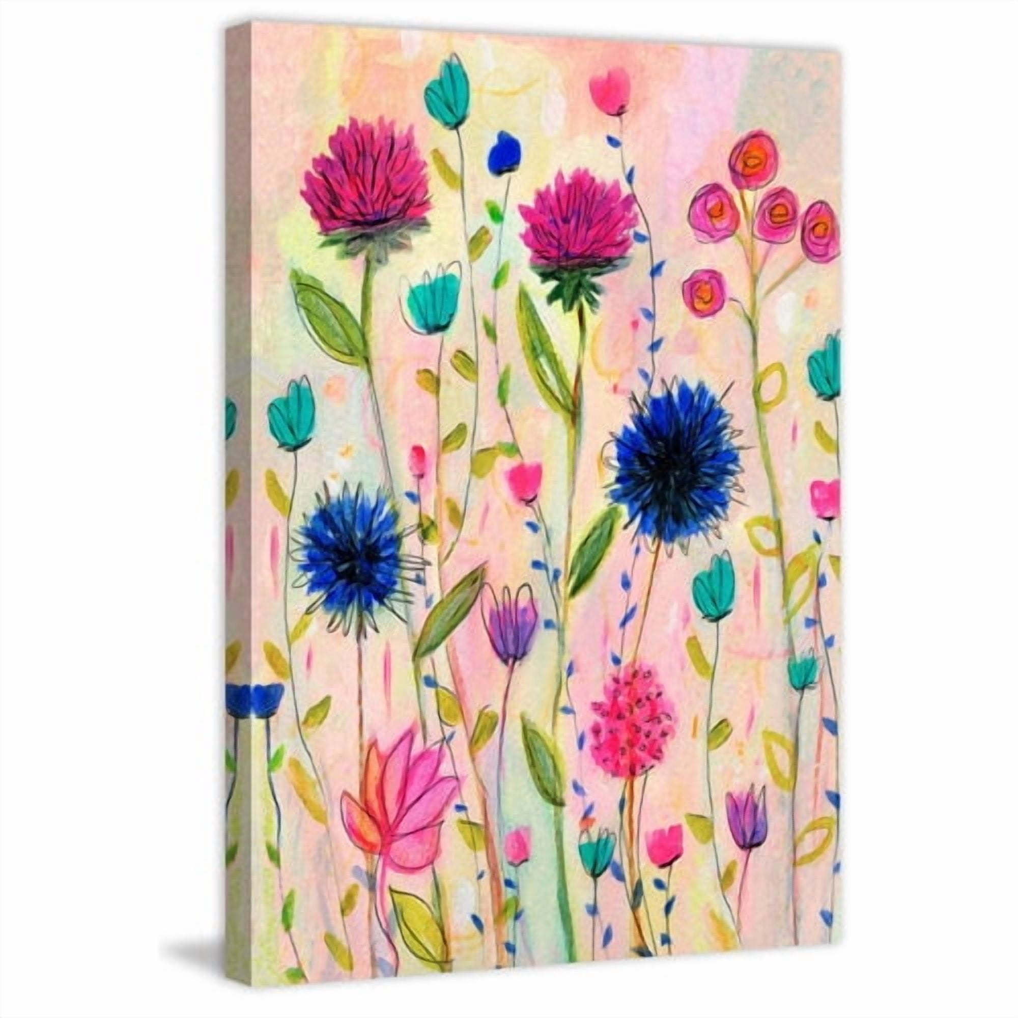 Marmont Hill "Thistle" by Sascalia Painting Print on Wrapped Canvas