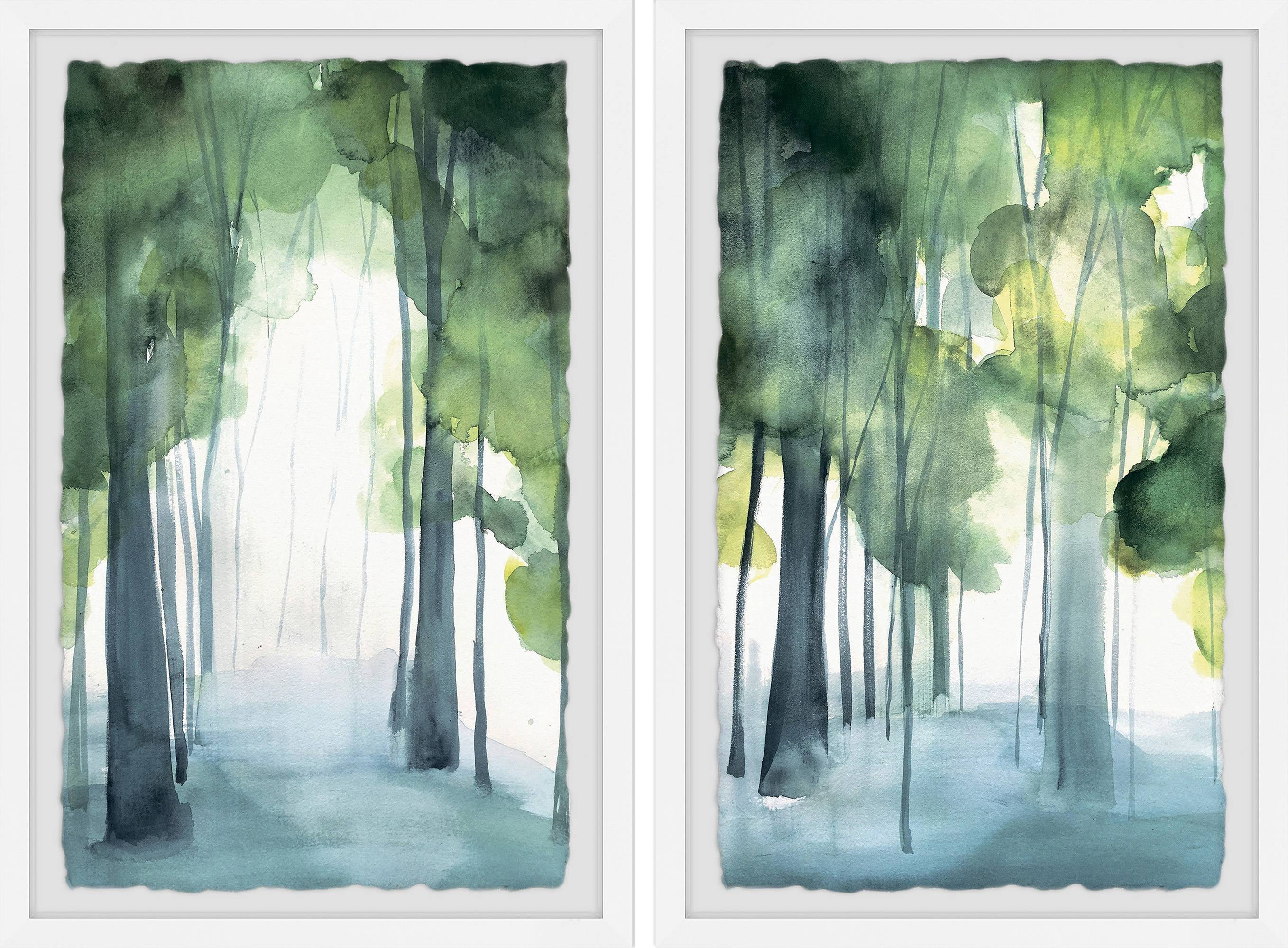 Marmont Hill Through the Haze II Diptych by Christine Lindstrom