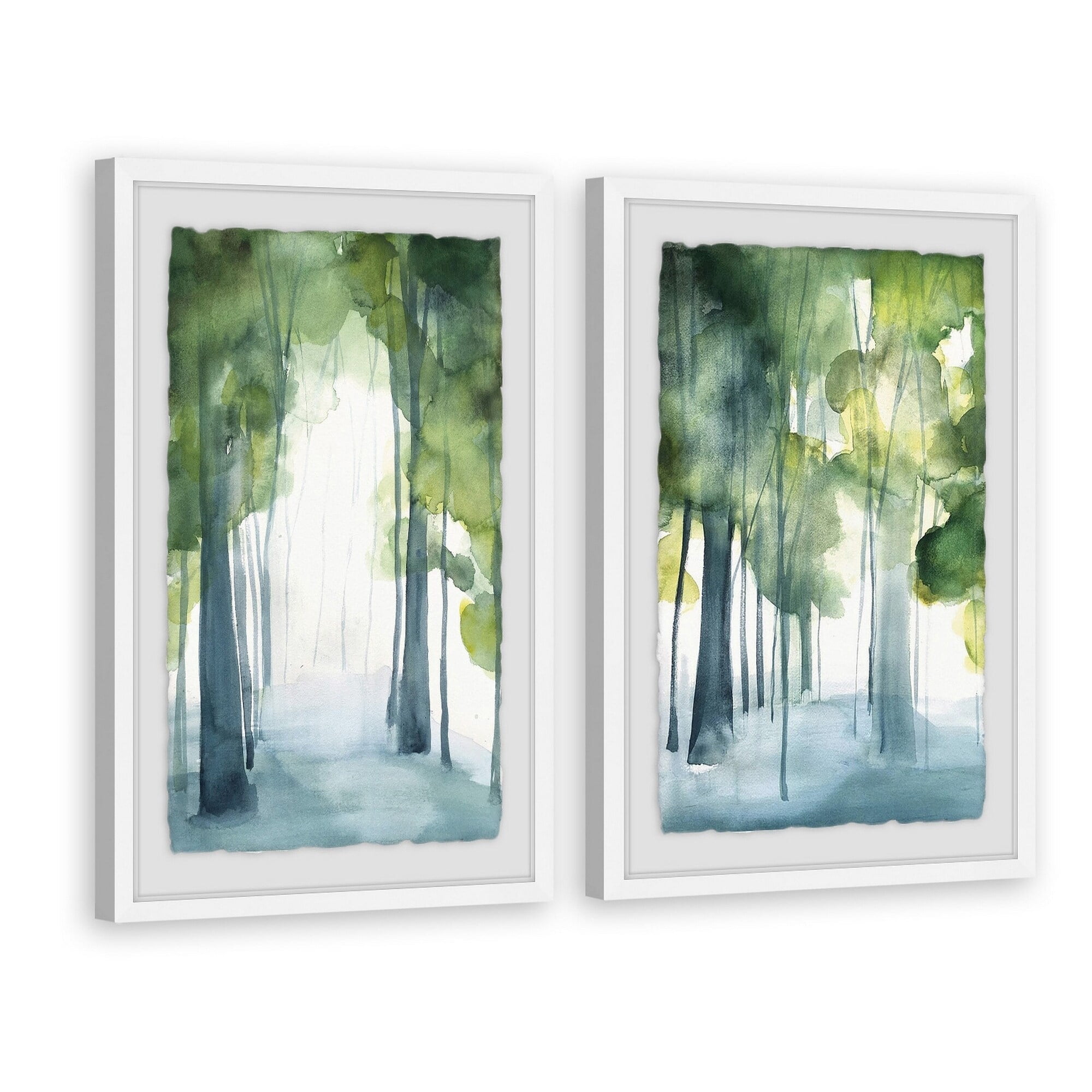Marmont Hill Through the Haze II Diptych by Christine Lindstrom