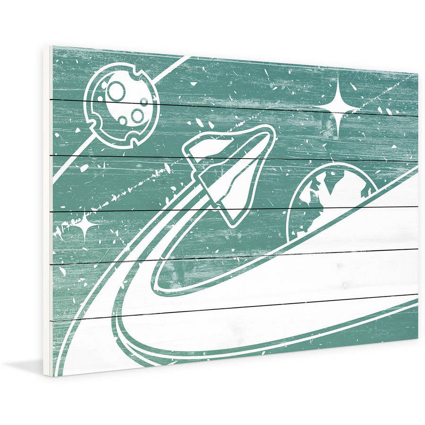Marmont Hill ''Through the Planets'' Graphic Art on Wood