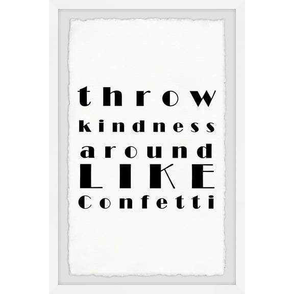 Marmont Hill Throw Kindness Around II Framed Wall Art