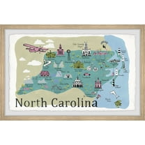 Marmont Hill To North Carolina Framed Wall Art
