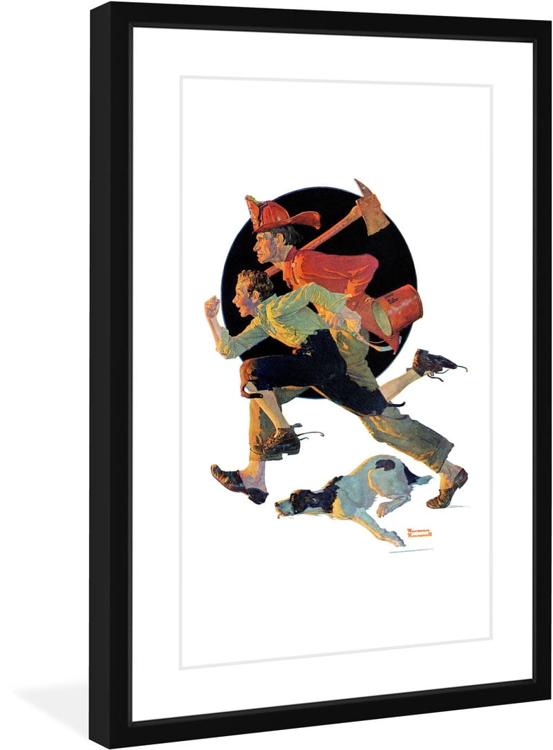 " To The Rescue " by Norman Rockwell