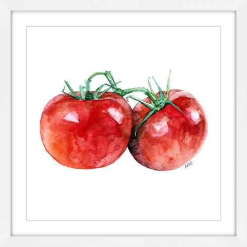 Marmont Hill "Tomatoes" by Rachel Byler Framed Painting Print