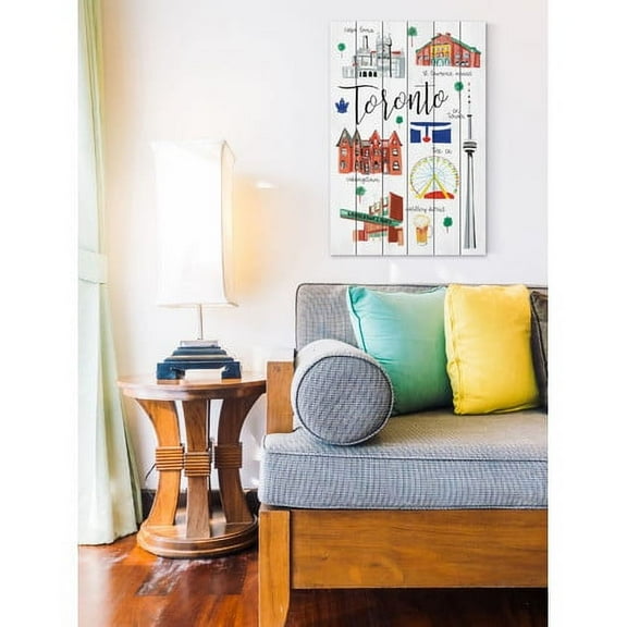 Marmont Hill "Toronto Life" by Molly Rosner Painting Art Print on White Wood