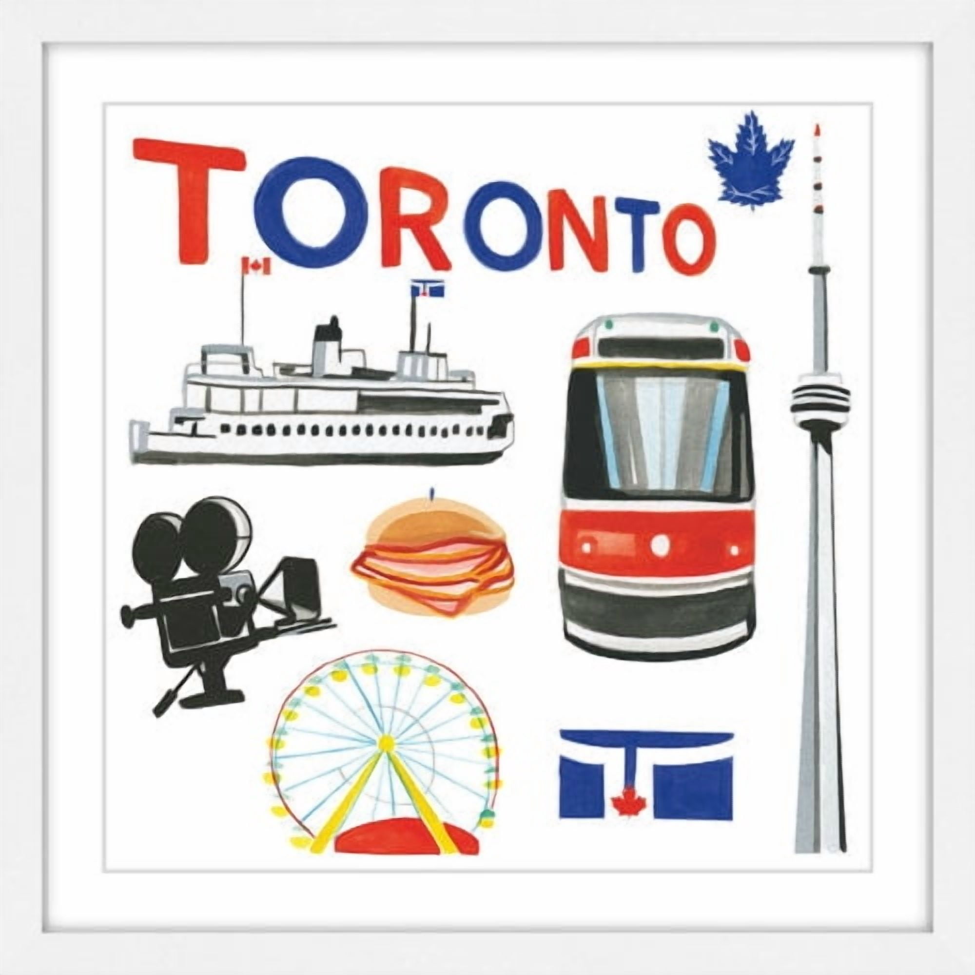 Marmont Hill "Toronto Motif" by Molly Rosner Framed Painting Print