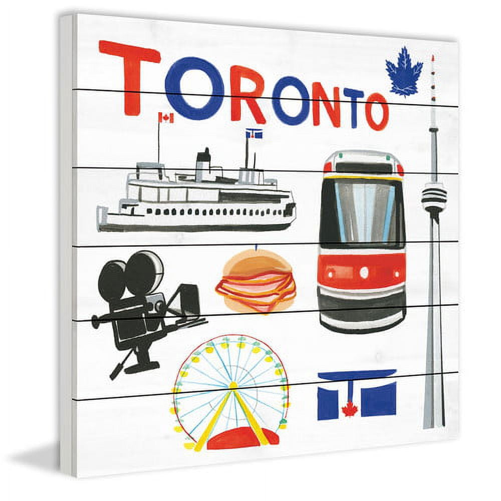 Marmont Hill "Toronto Motif" by Molly Rosner Painting Print on White Wood