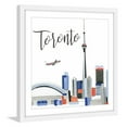 thumbnail image 1 of Marmont Hill "Toronto Skyline" by Molly Rosner Framed Painting Print, 1 of 6
