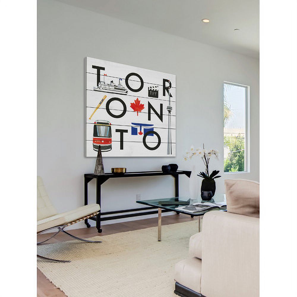Marmont Hill "Toronto Square" by Molly Rosner Painting Print on White Wood