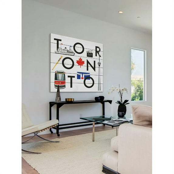 Marmont Hill "Toronto Square" by Molly Rosner Painting Print on White Wood