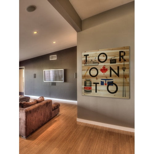 Marmont Hill 'Toronto Square' by Molly Rosner Painting Print on Natural Pine Wood