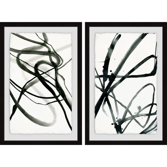 Marmont Hill Toxic Lines Diptych, 30" x 40"