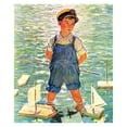 thumbnail image 1 of Marmont Hill - "Toy Boats" Painting Print on Wrapped Canvas, 1 of 7