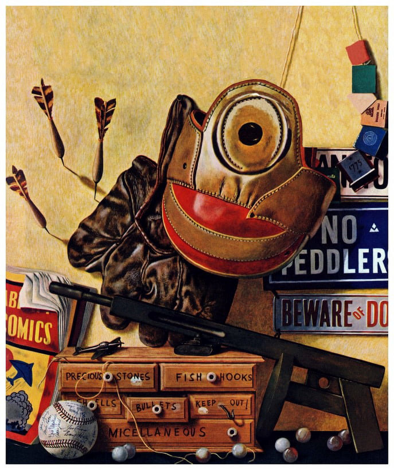 Marmont Hill "Toys for Boys" by Curtis Painting Print on Canvas