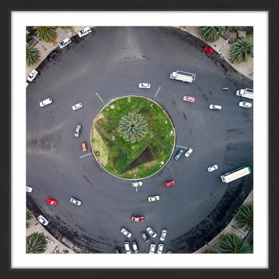 Marmont Hill "Traffic Confusion" by Karolis Janulis Framed Painting Print