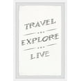 thumbnail image 1 of Marmont Hill Travel E x plore Live Framed Wall Art, 8.00" x 1.50", 1 of 6