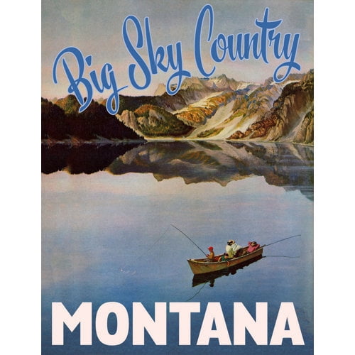 Marmont Hill - "Travel Montana" Painting Print on Wrapped Canvas