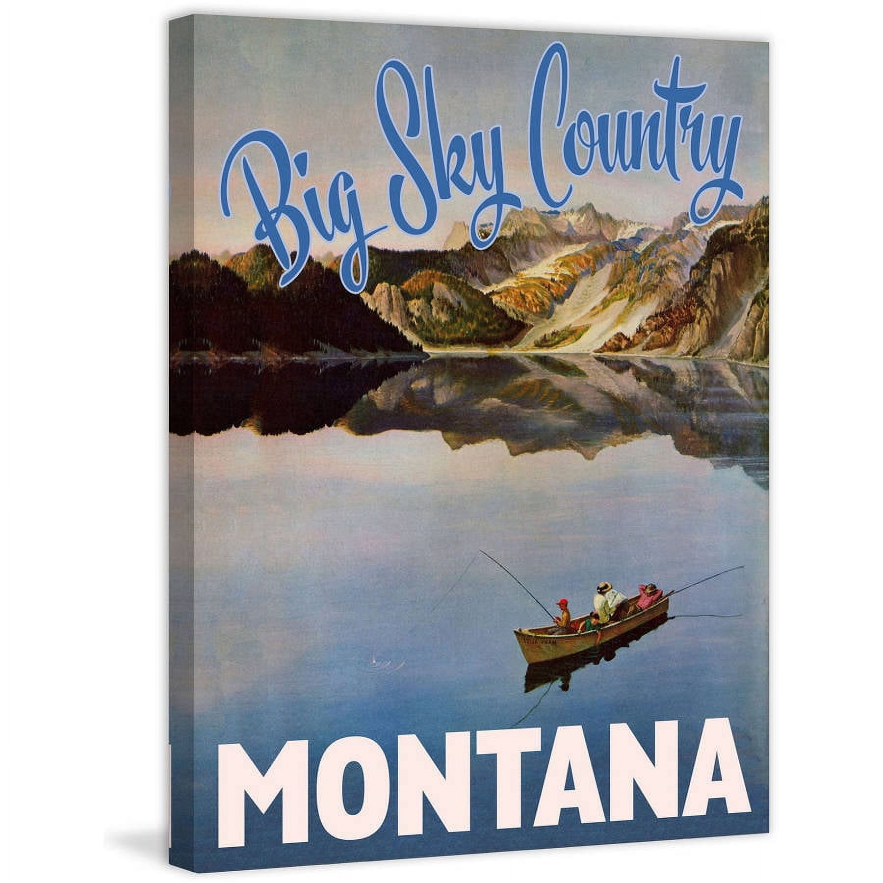 Marmont Hill - "Travel Montana" Painting Print on Wrapped Canvas