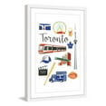 thumbnail image 1 of Marmont Hill "Travel Toronto" by Molly Rosner Framed Painting Print, 1 of 6