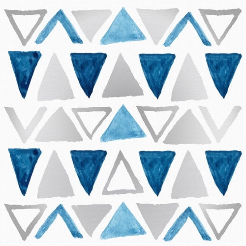Marmont Hill - "Triangle Fun" Painting Print on Wrapped Canvas