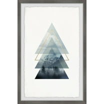 Marmont Hill Triangle Pines Framed Wall Art