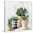 thumbnail image 1 of Marmont Hill Triangle Pots Painting Print on Wrapped Canvas, 1 of 5