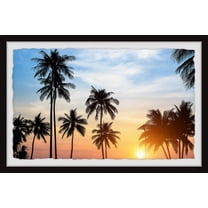 Marmont Hill Tropical Summer Sunset Framed Wall Art, 8" x 12"