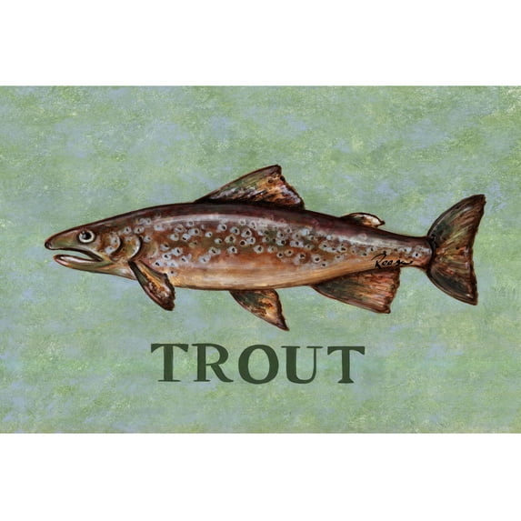 Marmont Hill "Trout" by Reesa Qualia Painting Print on Wrapped Canvas