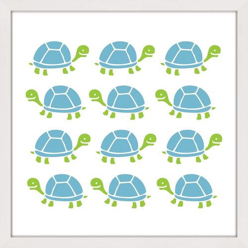 Marmont Hill "Turtle Stamp" by Shayna Pitch Framed Painting Print