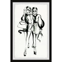 Marmont Hill Twin Fashionistas II Framed Wall Art