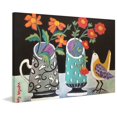 thumbnail image 1 of Marmont Hill "Two Cheery Vases and a Chirp" Painting Print on Canvas, 1 of 5