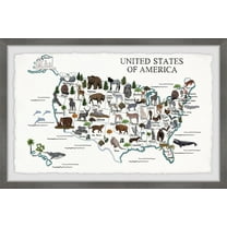 Marmont Hill US Animals Framed Wall Art