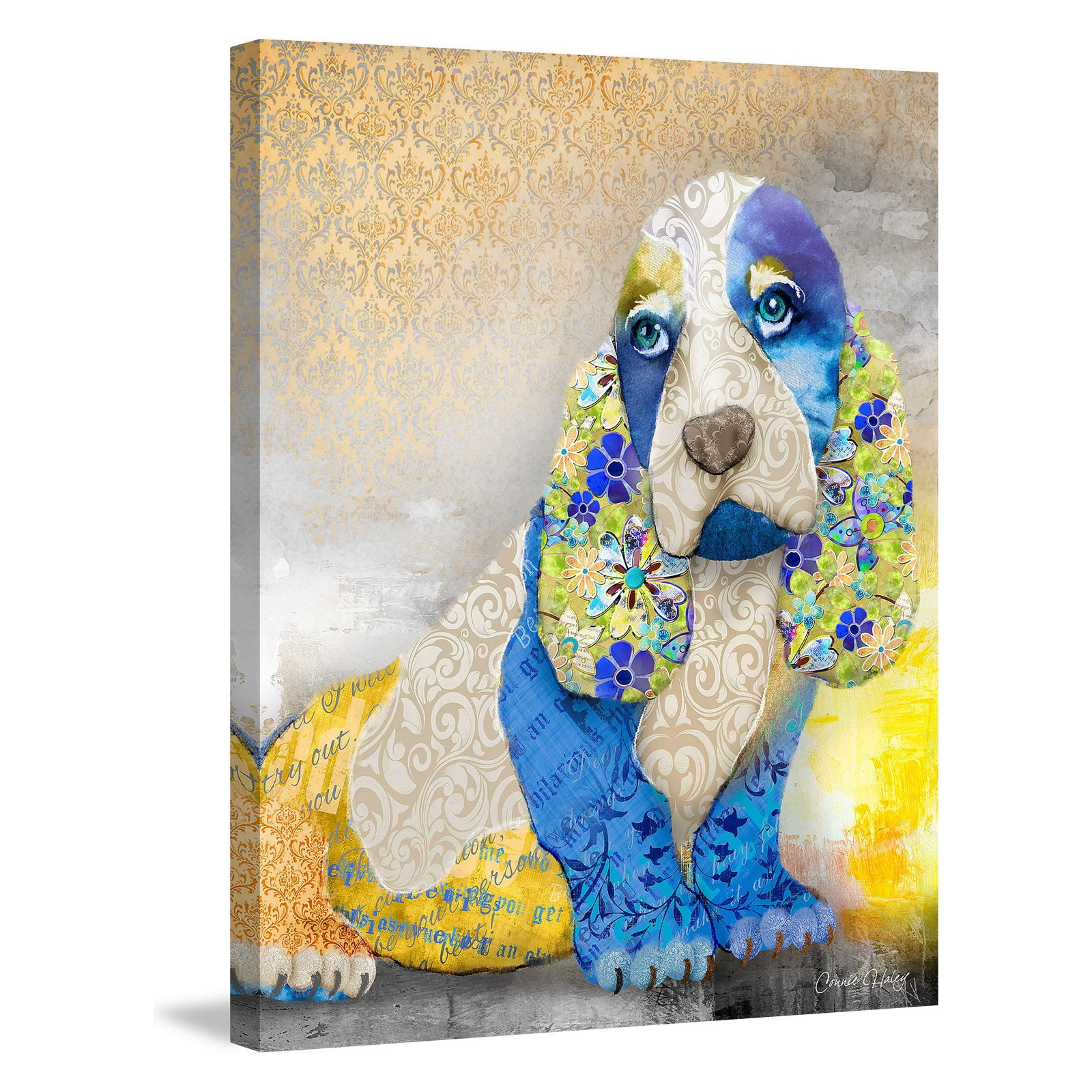 Marmont Hill Unconditional Love Dog Painting Print on Wrapped Canvas