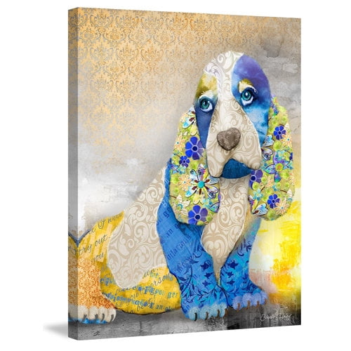Marmont Hill "Unconditional Love Dog" by Connie Haley Painting Print on Wrapped Canvas