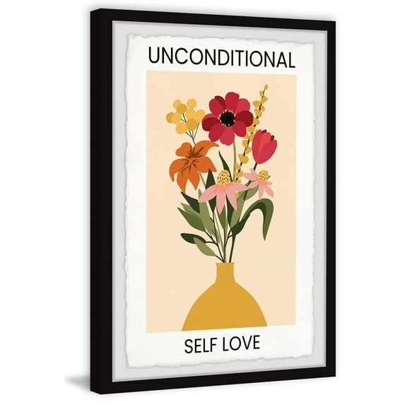 Marmont Hill Unconditional Self Love Framed Painting Print