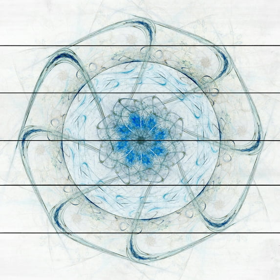 Marmont Hill Undefined Ghost White Wood Wall Art, 24" x 24"