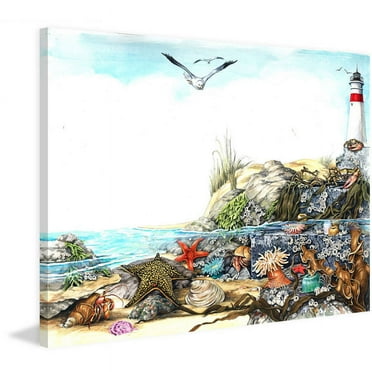 Marmont Hill - "Undersea Life" Painting Print on Wrapped Canvas