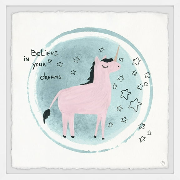 Marmont Hill Unicorn Crystal Ball Framed Wall Art